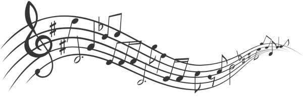 music notes - clear bknd